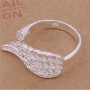 .925 Angel Wing Ring/Adjustable